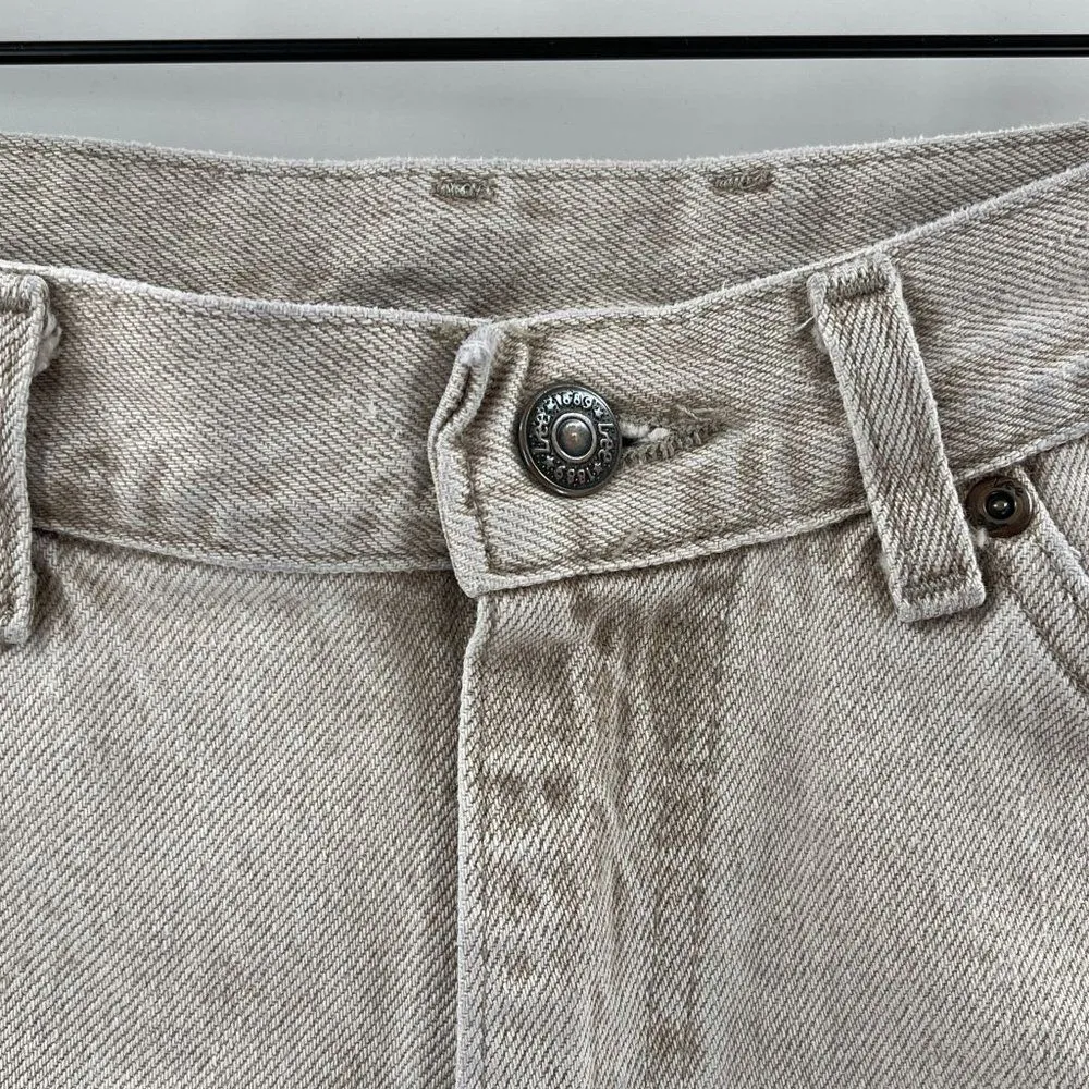 Vintage Lee Riders Distressed Denim Jean High Waisted Cutoff Shorts - Image 4