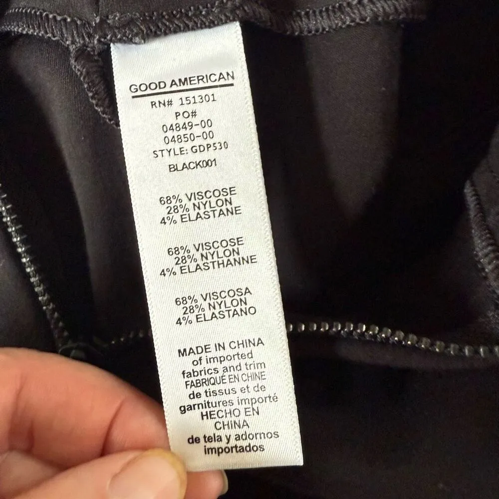 Good American Disco Pant GDP530 Black Skinny Pant Figure Slimming Size 3 L - Image 8