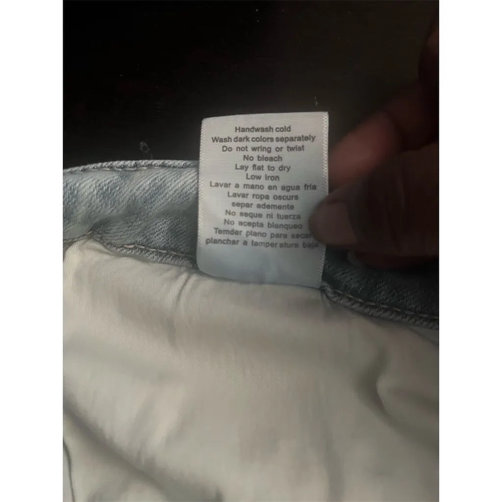 Women's Plus Size 24 Distressed Skinny Jeans Light Wash - Image 7