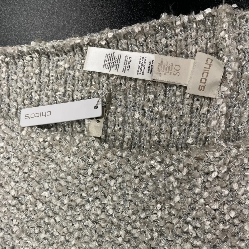 Chico’s NWT Crinkle Metallic Infused Infinity Scarf - Image 3