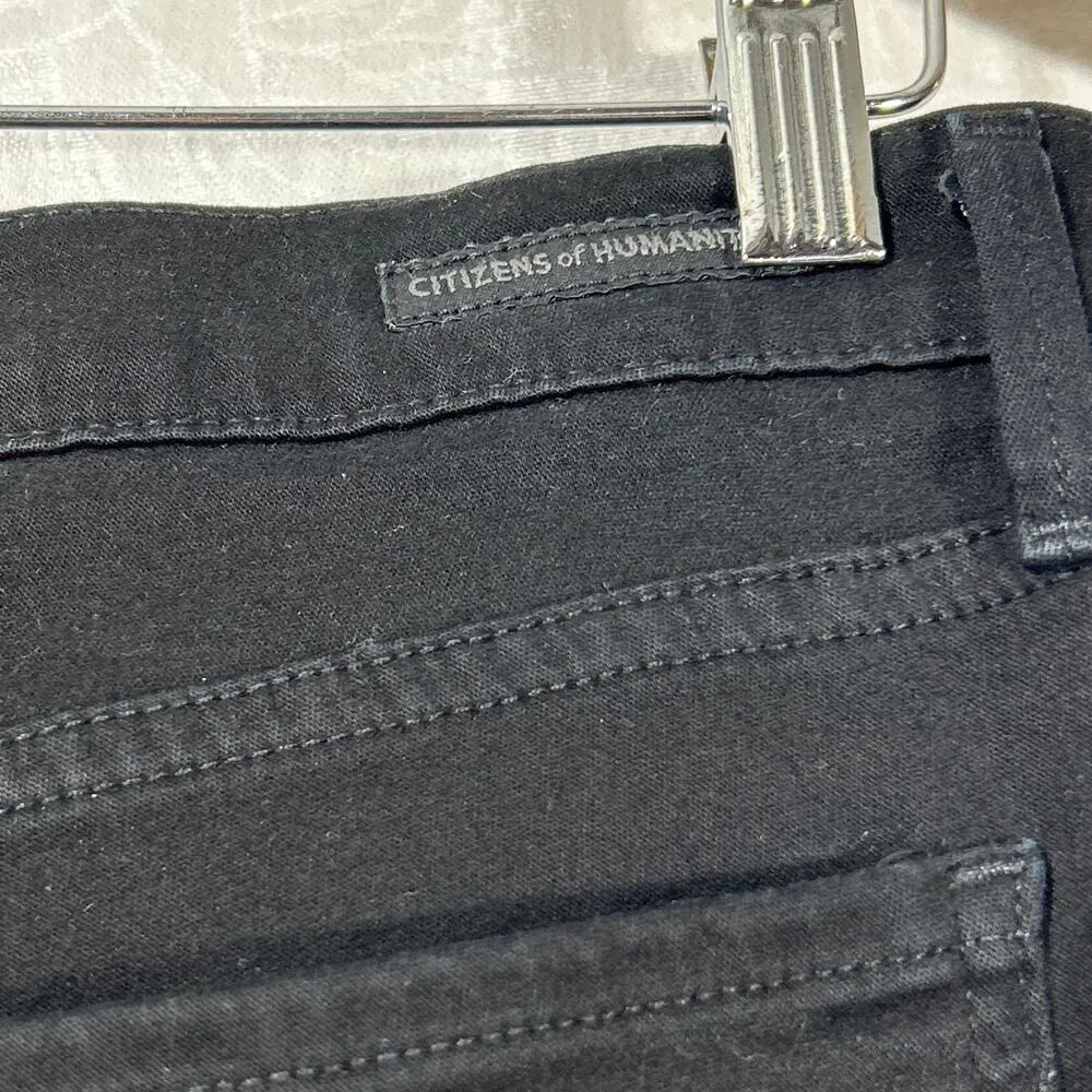 Citizens of Humanity Jeans 31 Black Thompson Medium Rise 29" Skinny Stretch - Image 12
