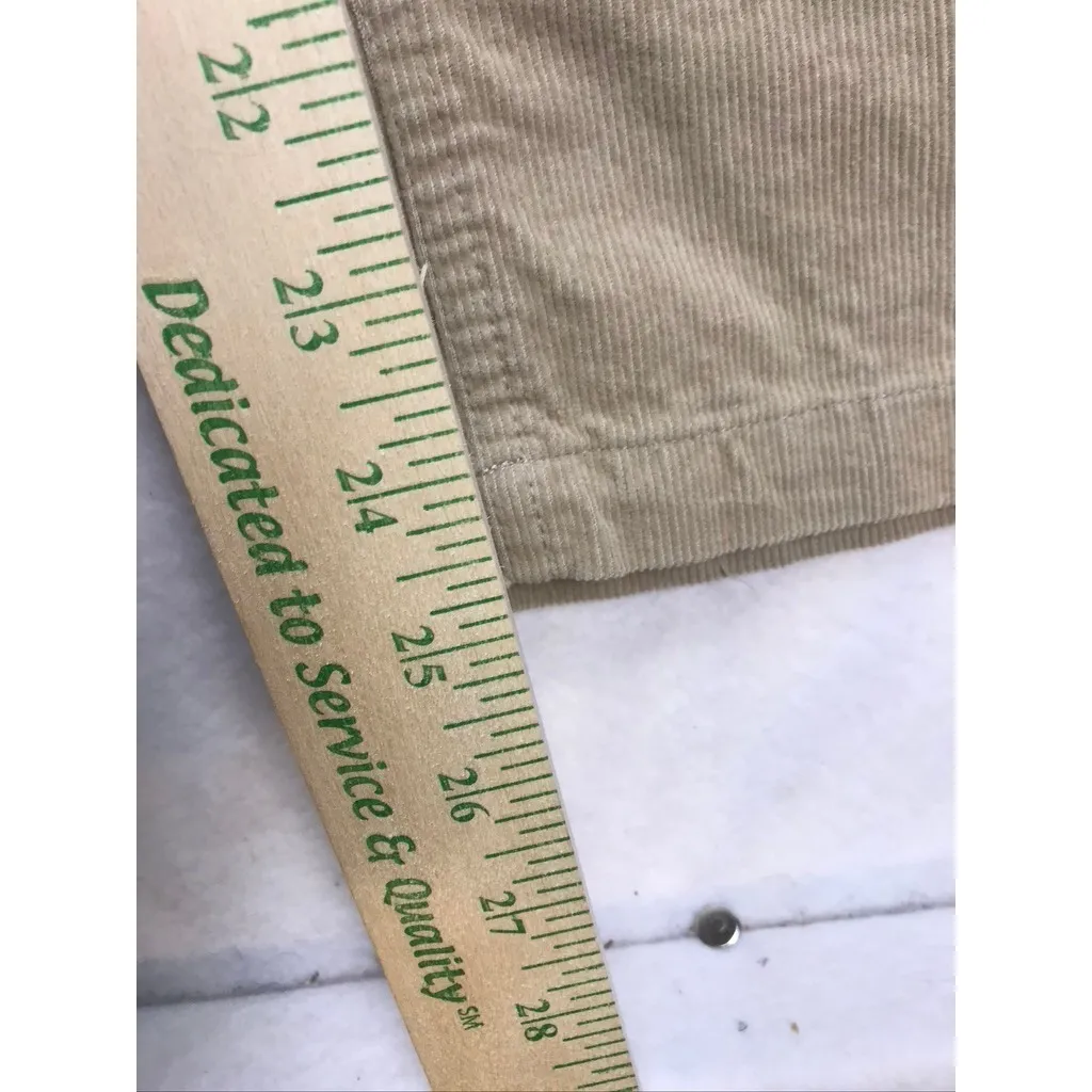 Brixton Color Block Corduroy Pants Womens Size 28 Beige Tan Cream Cropped - Image 8