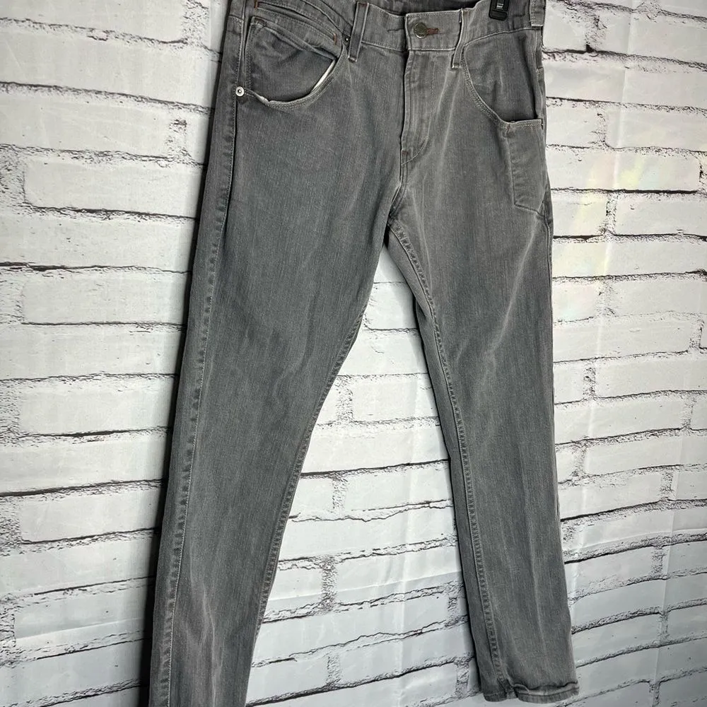 Levi's Cinch Waist 511 Gray Straight Leg Women's Jeans SZ 32/30 Flap Pockets - Image 2