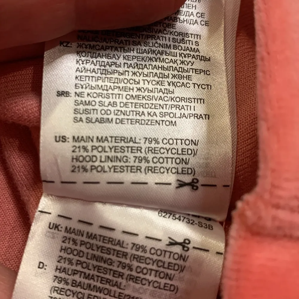 Adidas Originals Bellista stretch velour ruffled pullover hoodie XL - Image 15