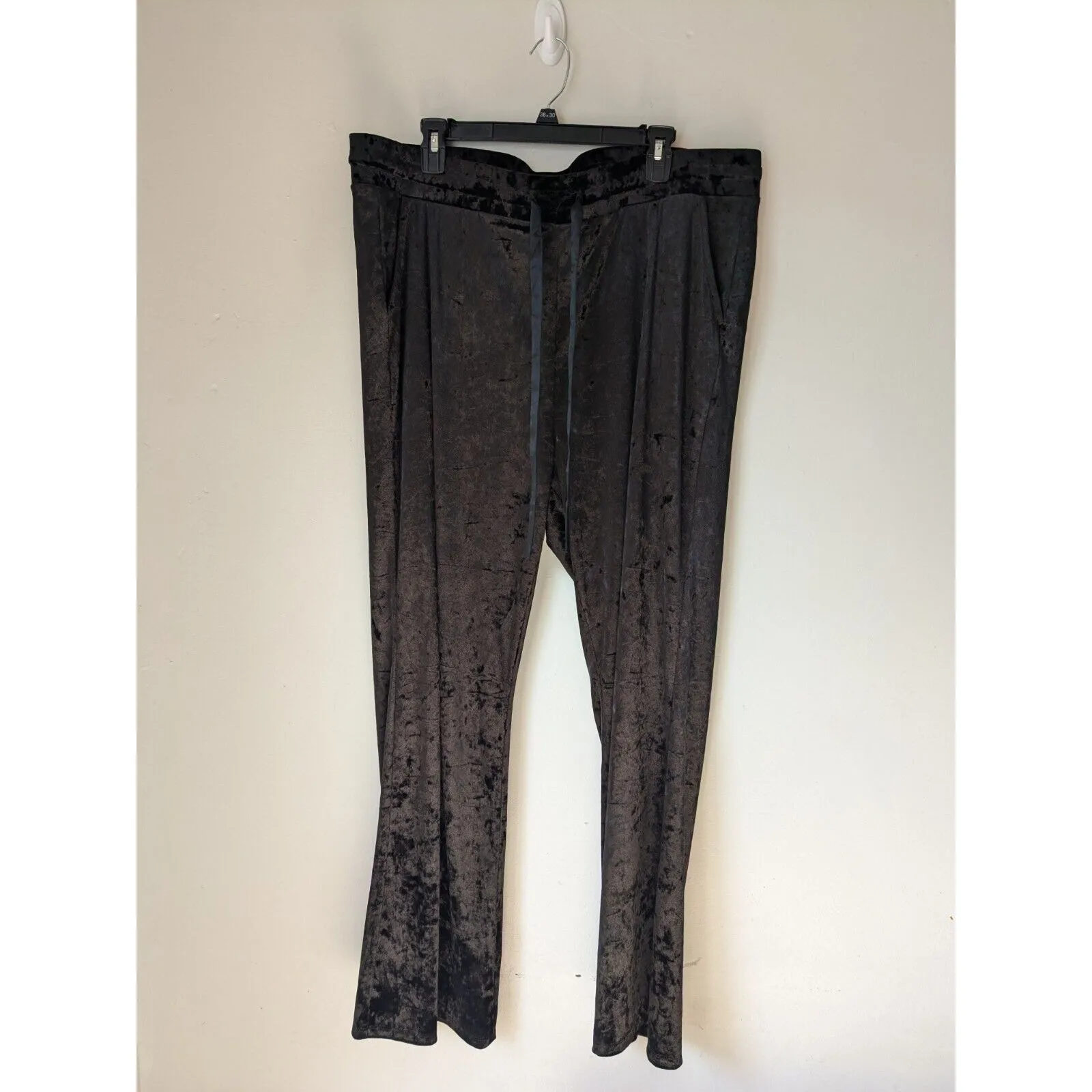 Torrid Women's Super Soft Pants Velour Full Length Sleep Lounge Cozy Black Sz 3 - Image 2