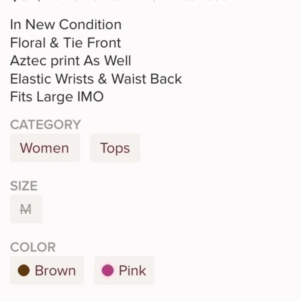 Maurices Floral Aztec Top size medium - Image 11