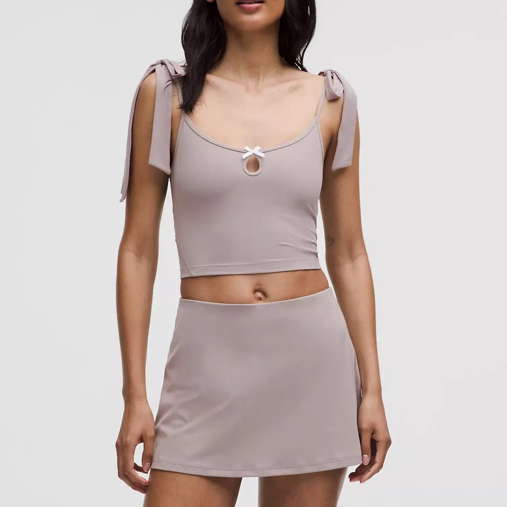 NWT Lululemon Nulu Bow-Detail Tank Top and Mini Skirt Balletcore Set - Image 2