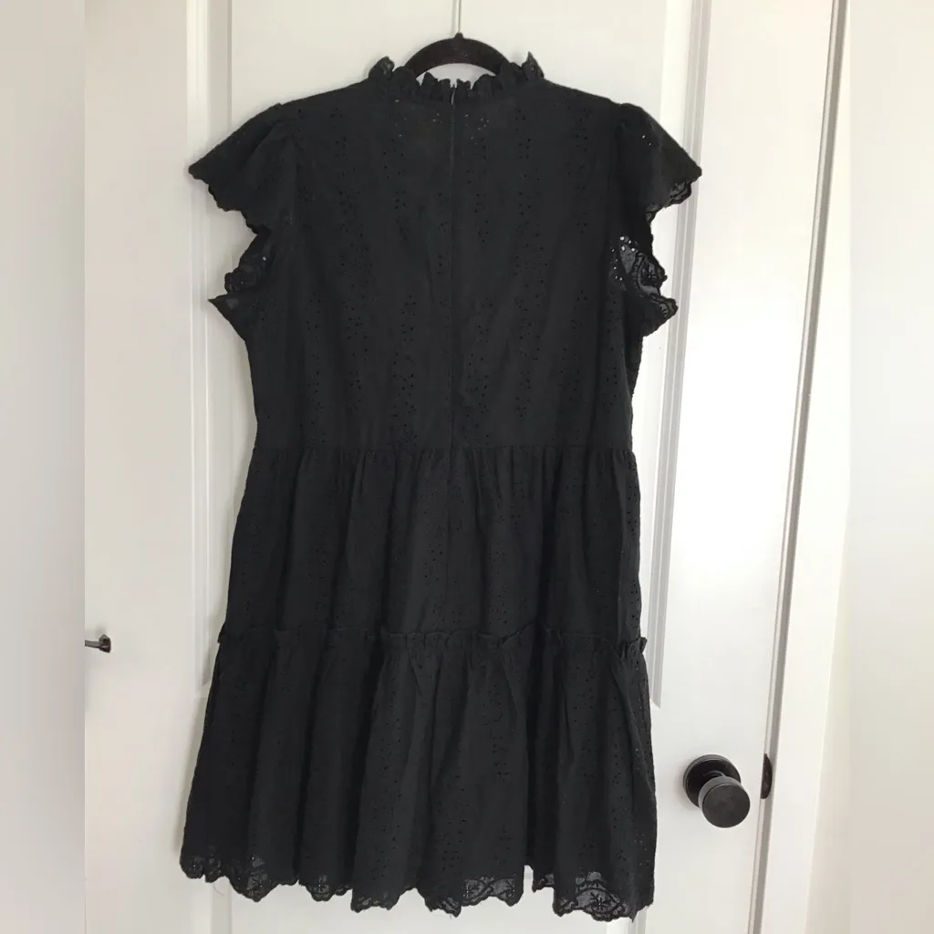 House of Harlow 1960 Black Lace Dress Size M - Image 4