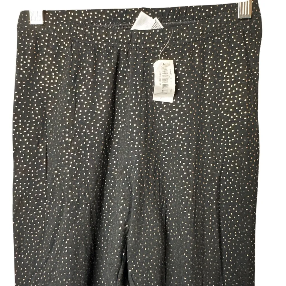 Old Navy Women’s Athletic Sporty Workout  Black and Glitter Leggings Sz S - Image 2