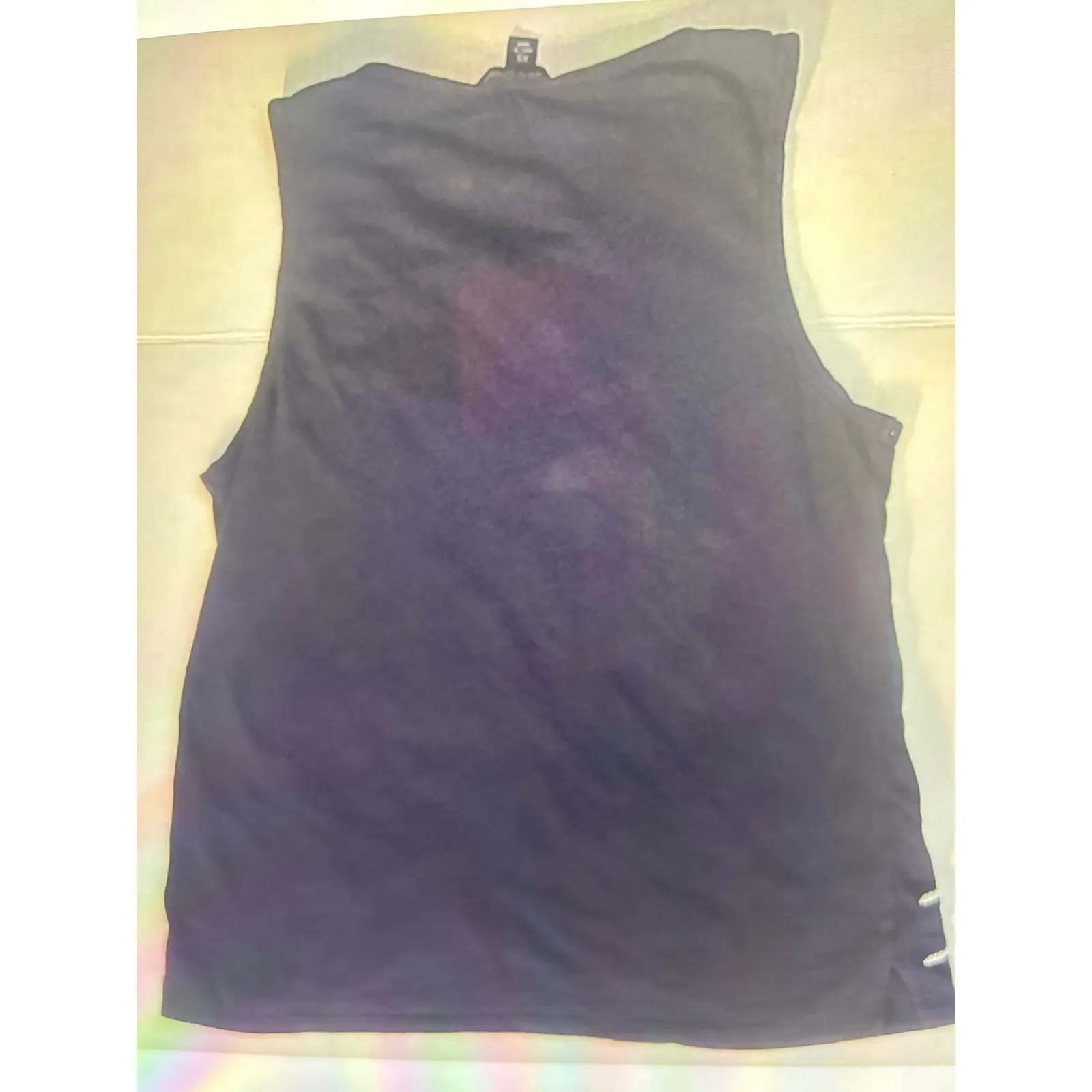 Lucky Brand Floral Embroidered Blue/White Tank Top XS Dopamine Boho Festival - Image 7