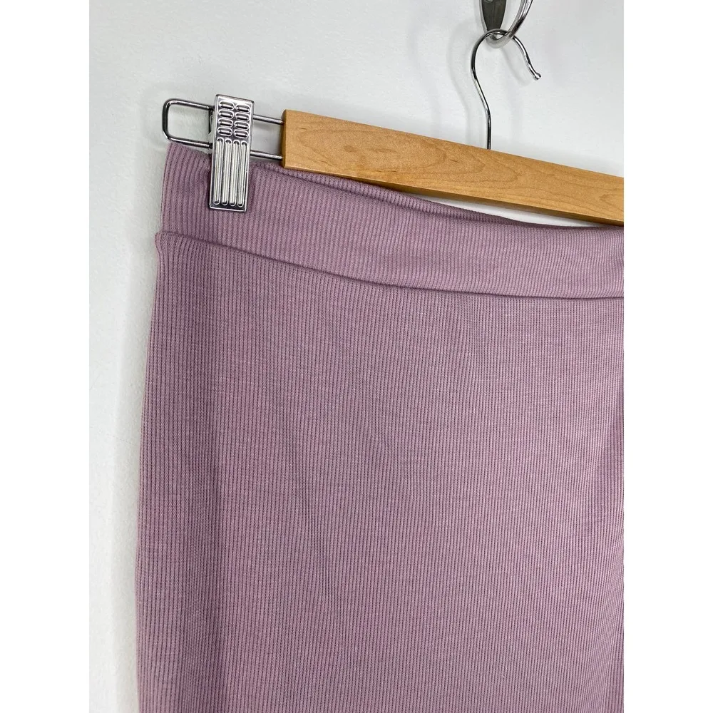 Active USA Purple Ribbed Tank Top Pencil Skirt Set Women's Size Medium M - Image 10