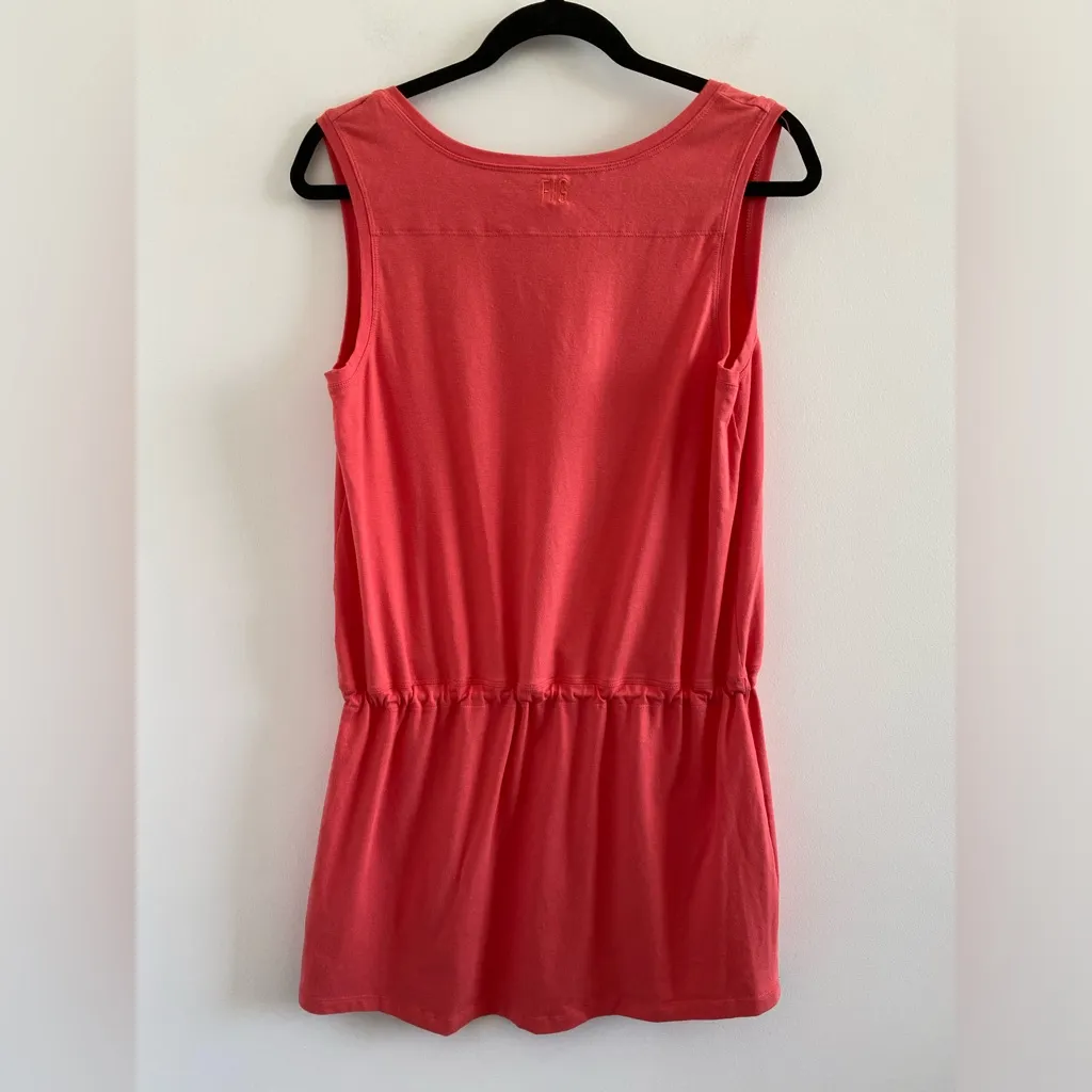 Fig Safari Coral Ysy Henley Style Sleeveless UPF Tunic Size Large Pink - Image 7