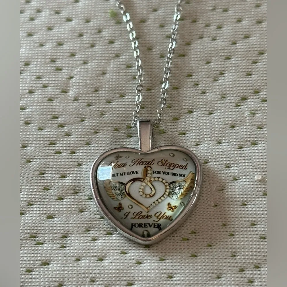 My Love Heart Necklace NWT Silver - Image 3