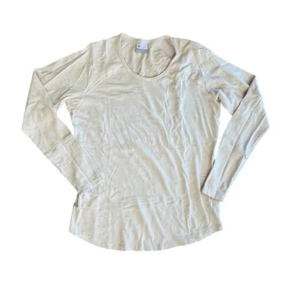 Columbia Easygoing II LS Cream Pullover Top Shirt MEDIUM Gorpcore Outdoor Casual - Image 2