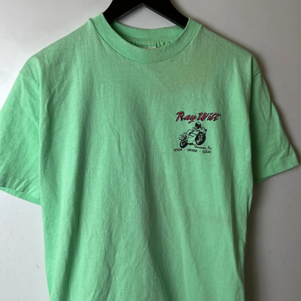Ray Wilt T Shirt Vintage 90s Green Extra Large XL Graphic Tee - Image 9