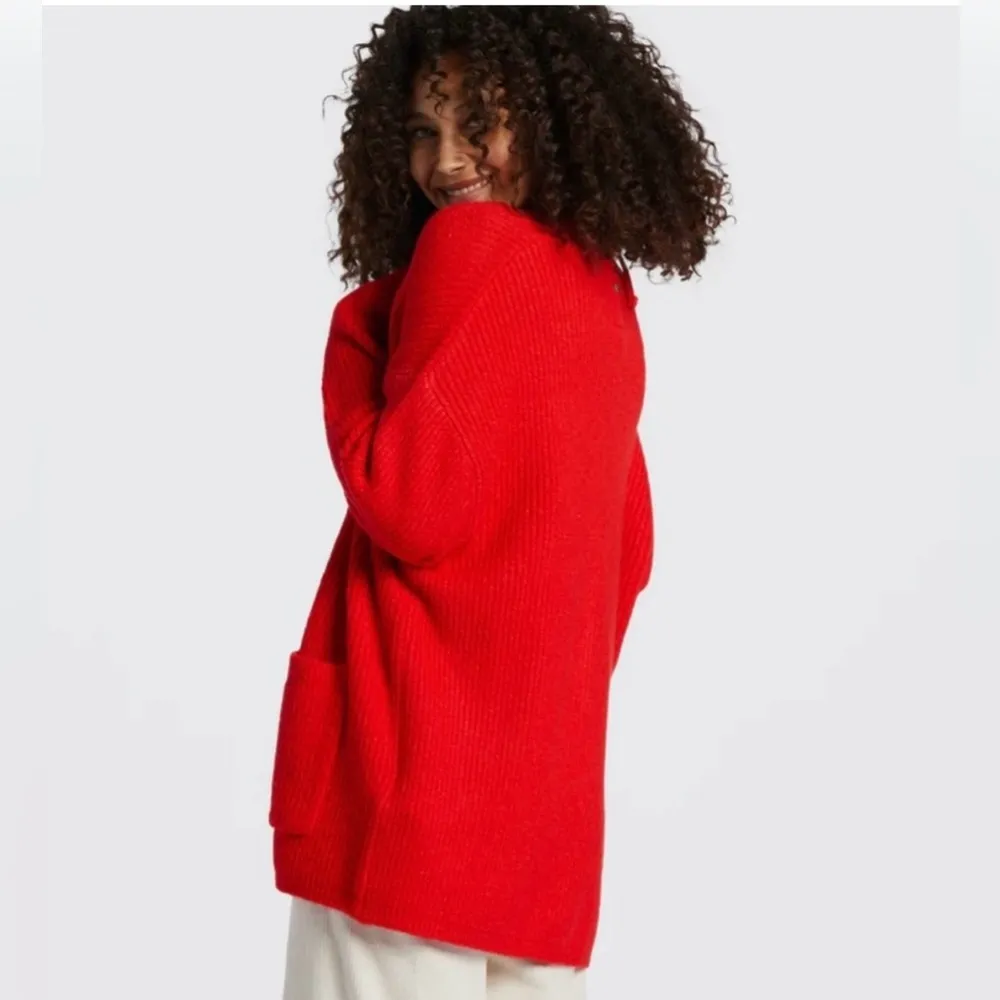 NEW BILLABONG Button-Front Knit So Chill Cardigan Red Size Small NWT - Image 3