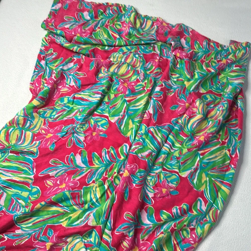 Lilly Pulitzer Pomegranate Jungle Tumbler Giant Scarf Wrap - Image 3