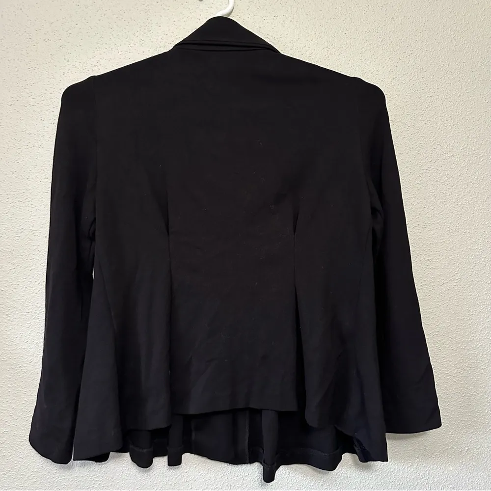 Joseph Ribkoff Black Pea Coat with Structured Silhouette - Image 9