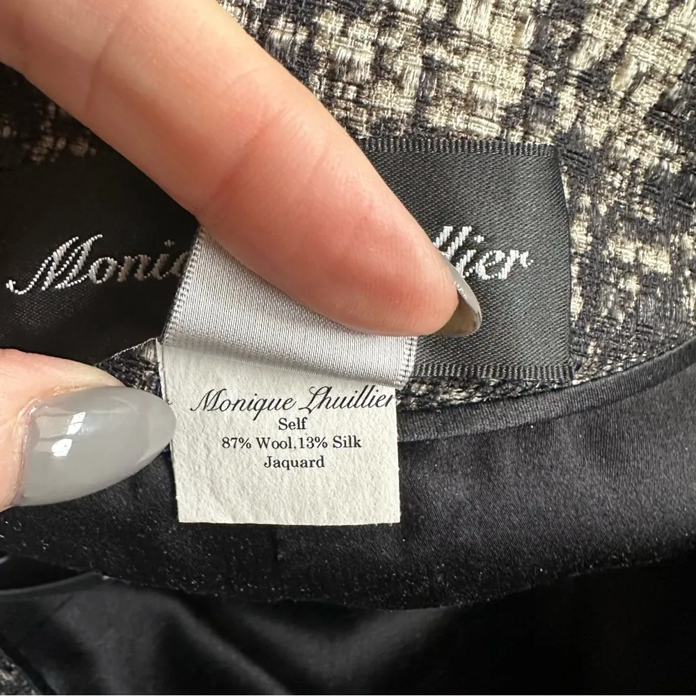 Monique Lhuillier Tweed Pencil Skirt - Image 6