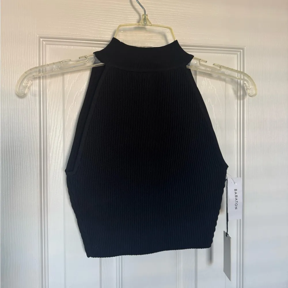 NWT Aritzia babaton sculpt knit halter crop - Image 2