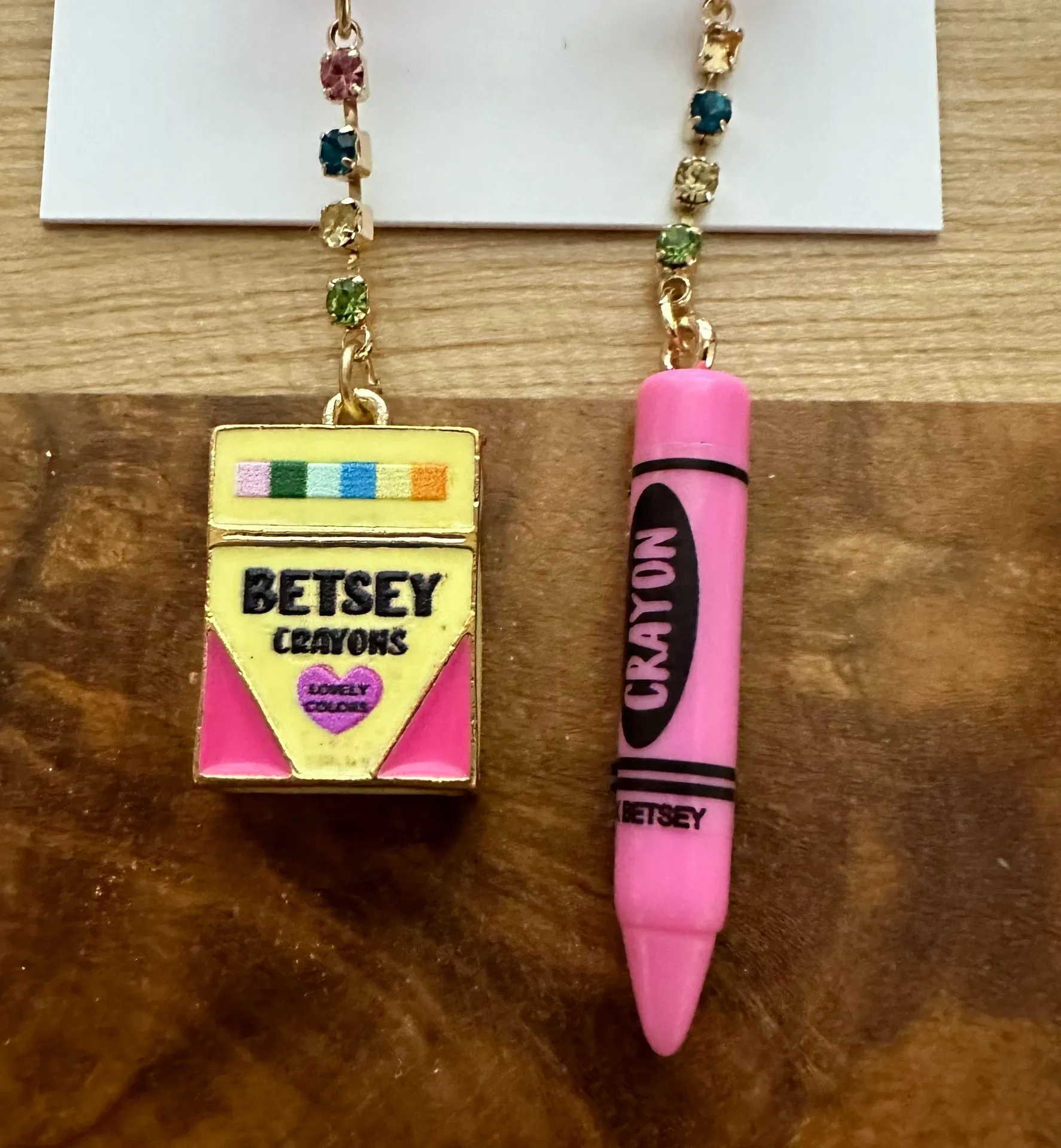 NWT  Crayon Mismatch Earrings - Image 2