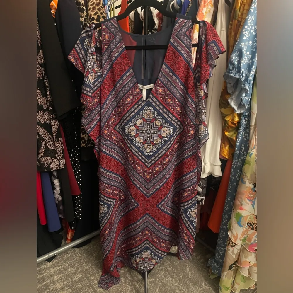 asymmetrical Red Multi Midi SZ M - Image 3