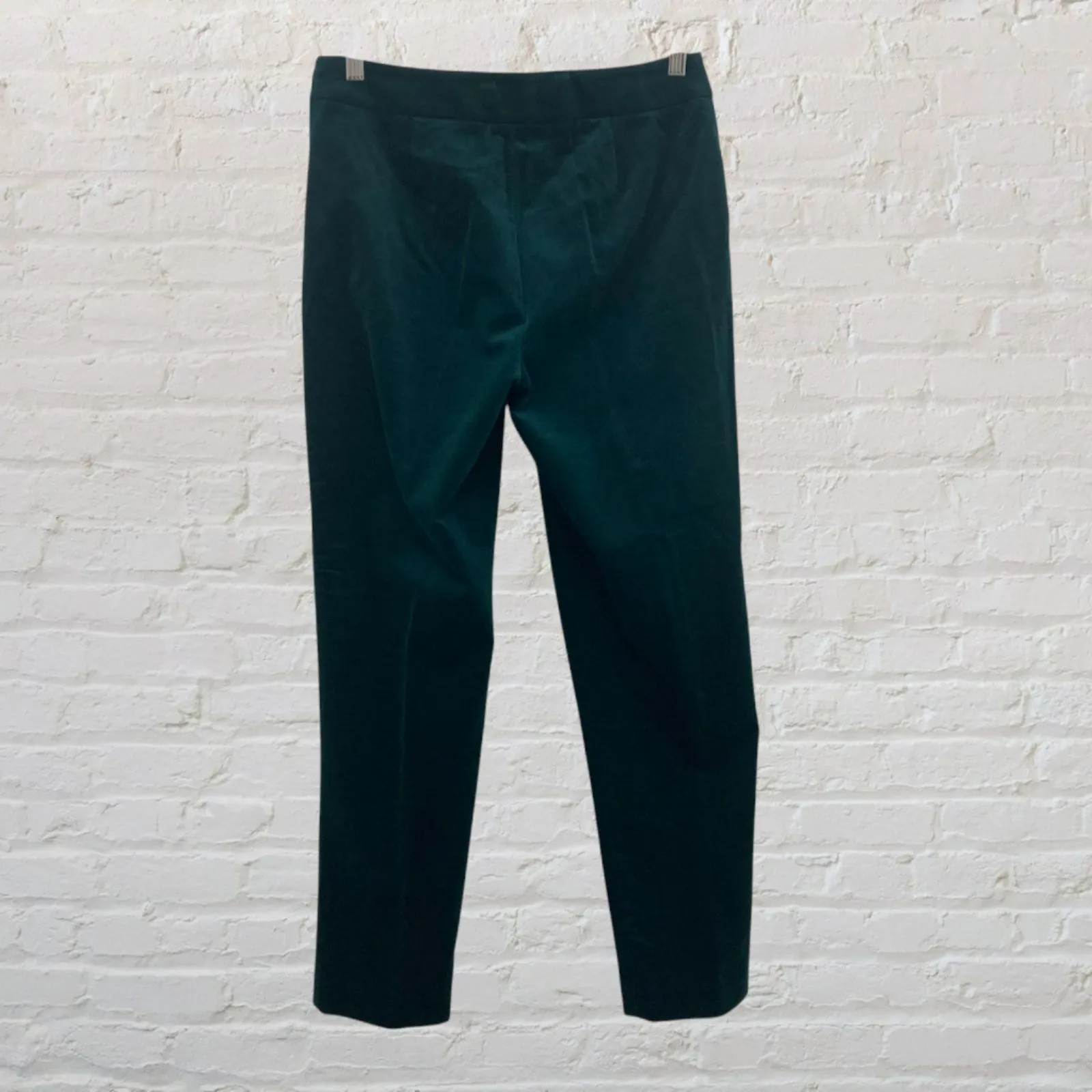 Talbots Velvet Slim Ankle Pants 4 Curvy Fit Emerald Green NWT - Image 4