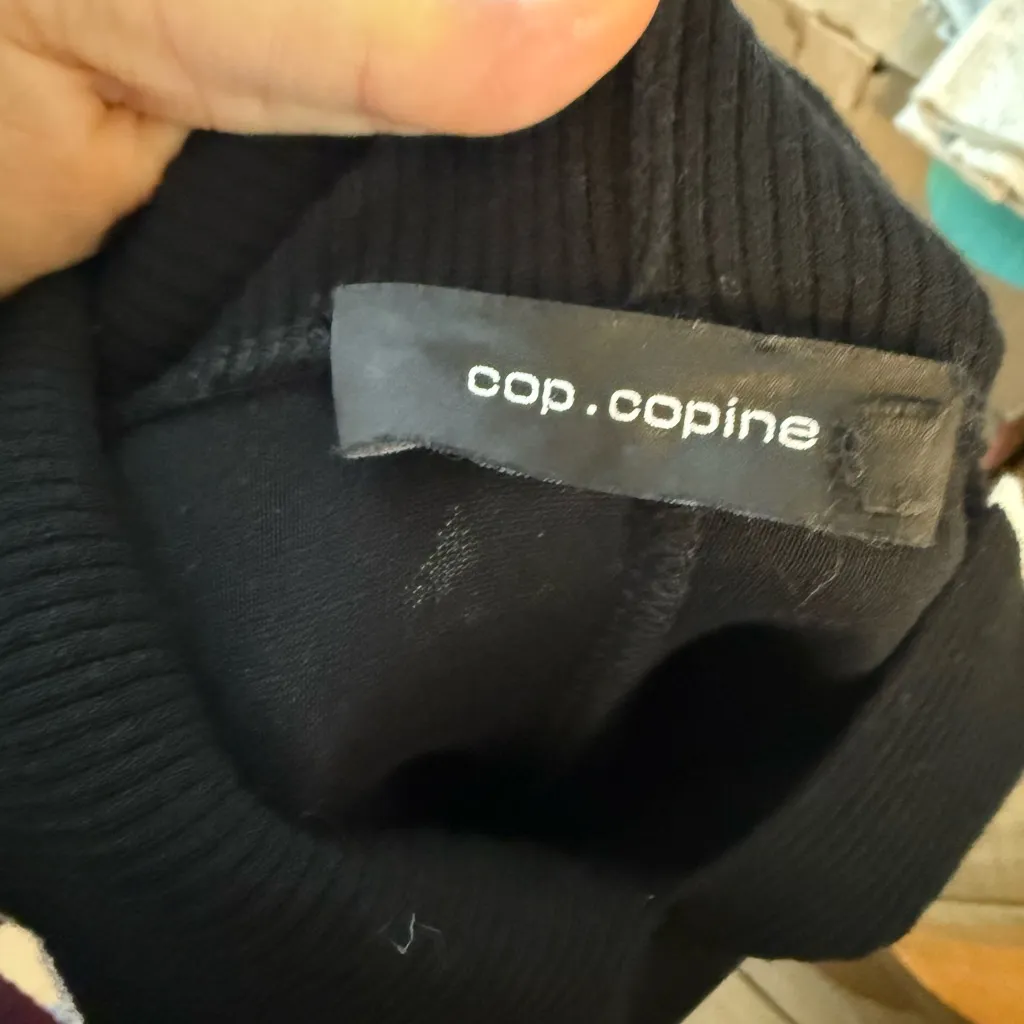 Cop.Copine Black Collared Mursi Top Size XL - Image 4