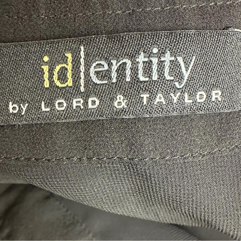 VINTAGE Identity by Lord & Taylor Black Silk Sequin Skirt Size 4 - Image 4