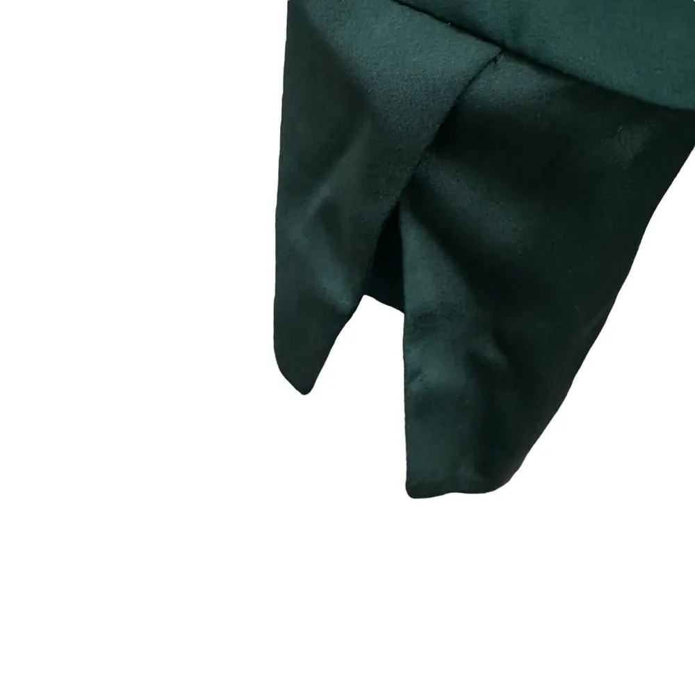 J Crew 365 Dark Emerald Green Evergreen Jewel Tone Pleated Front‎ Blouse Small - Image 7