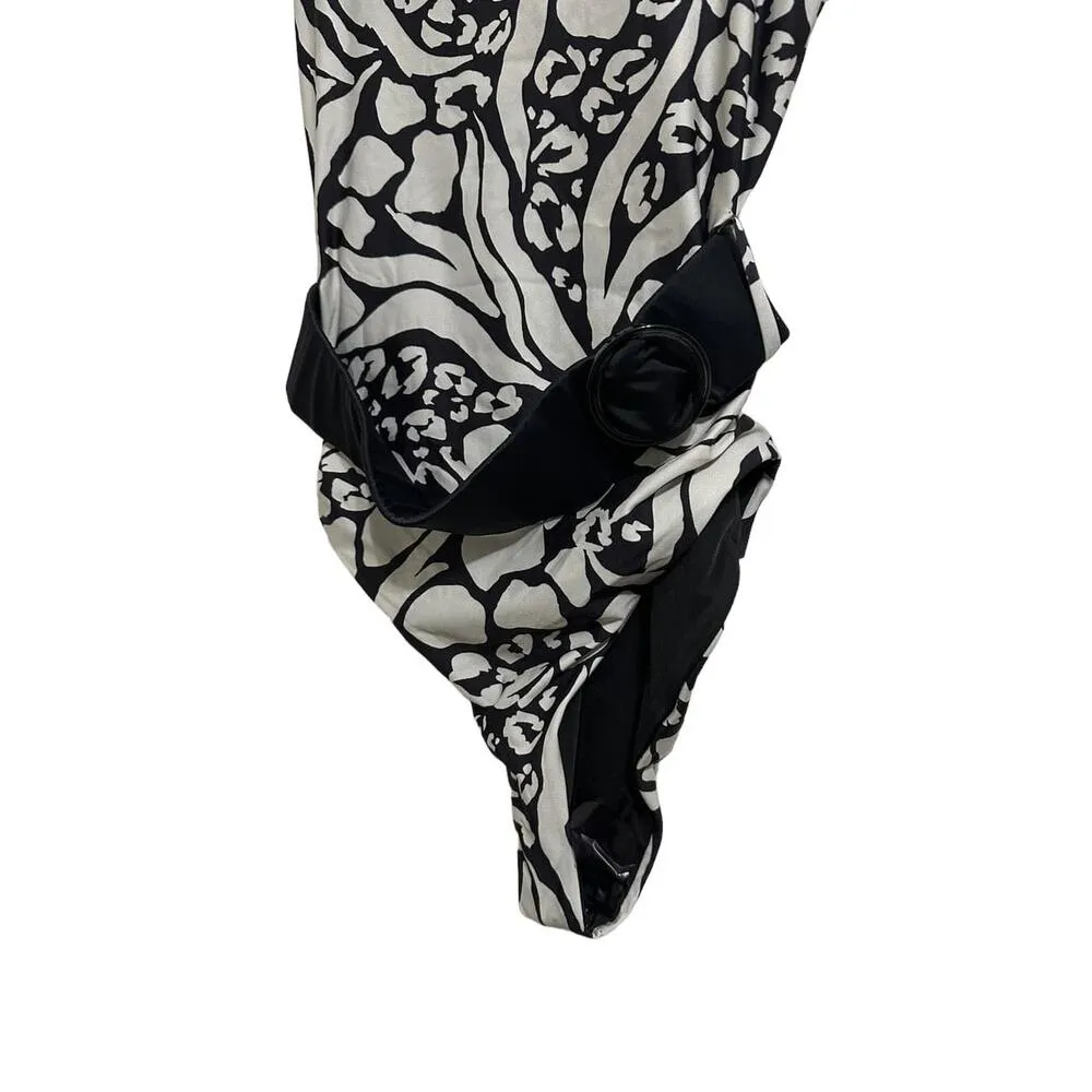 Anthropologie BEACH RIOT Julia Belted One-Piece Swimsuit Black White Size XS NWT - Image 3