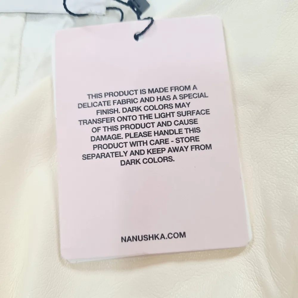 Nanushka Moha Dress in Vanilla - Image 7