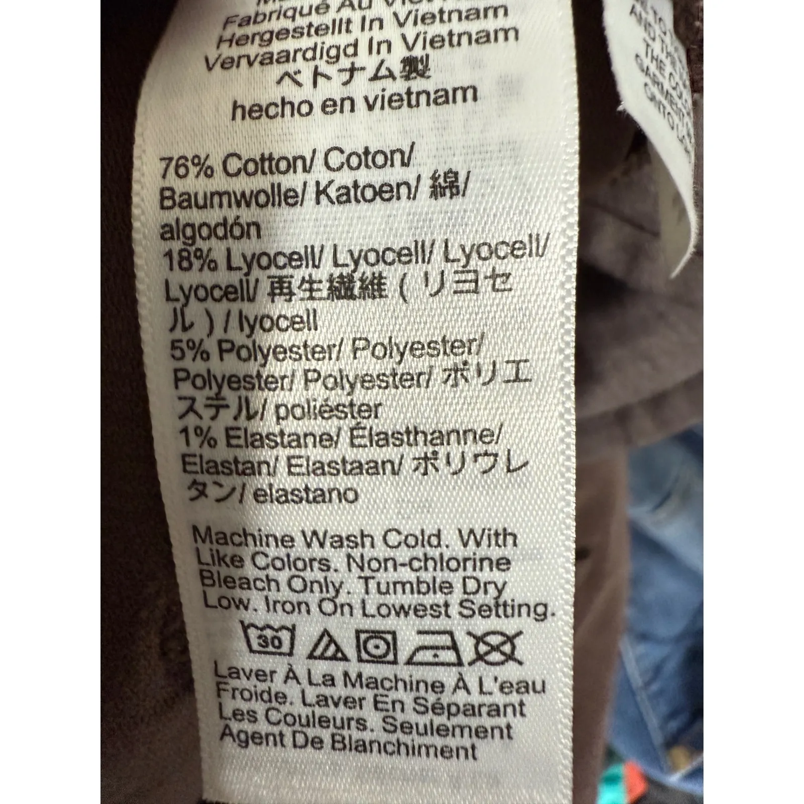 J. Crew Brown Corduroy Wide Leg Pants Women‎ Size 32 Cotton Lyocell Blend - Image 3