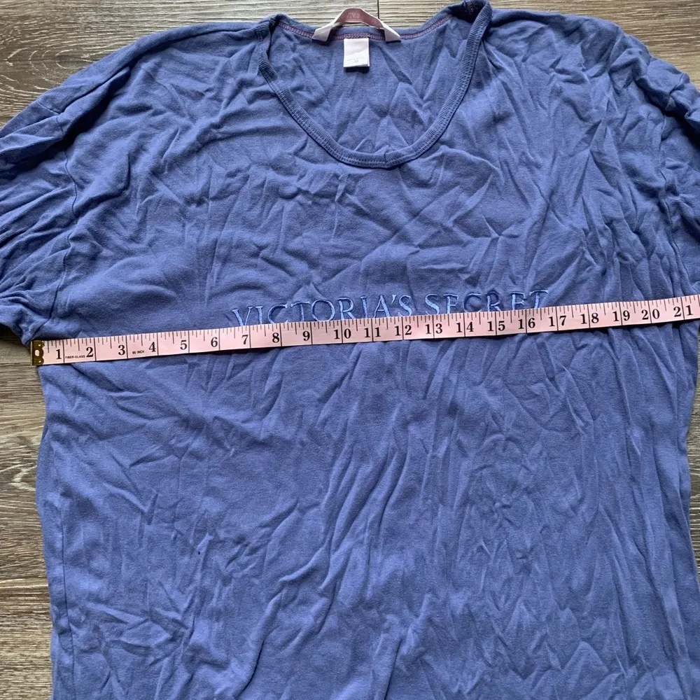 Vintage Victoria’s Secret Purple/Blue Embroidered Night Shirt M - Image 5