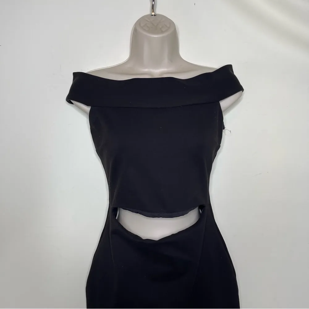 Bec & Bridge Black Cutout Georgia Mini Cocktail Dress sz 4 - Image 4