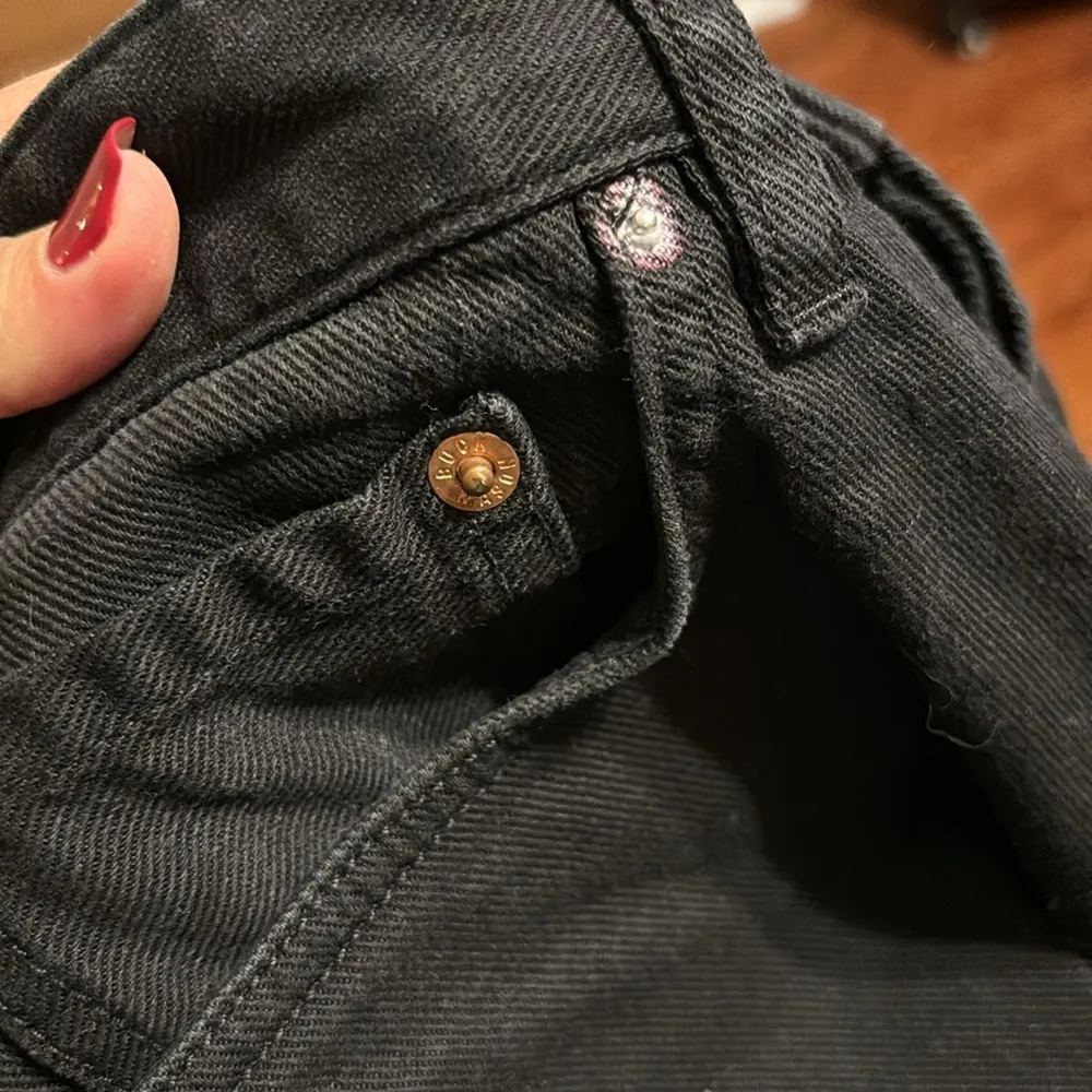 Buck Mason Black High Waisted Dad Short - Image 7