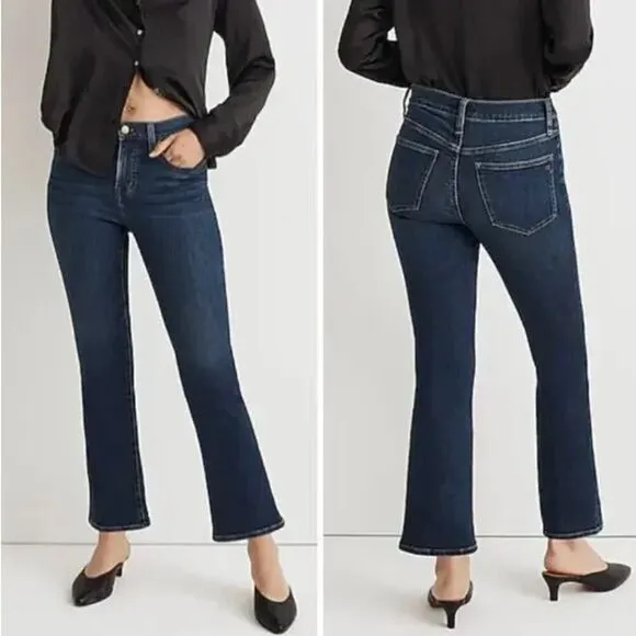 New! Madewell mid rise Kick Out Crop‎ Jeans colleton wash, size 28 - Image 2