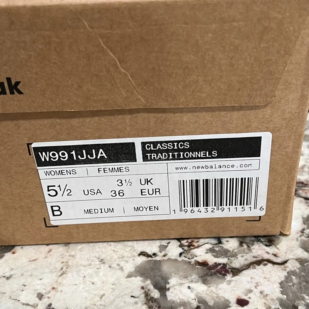 New Balance 991 MiUK JJJJound Grey Olive Size 5.5 IN HAND - Image 6