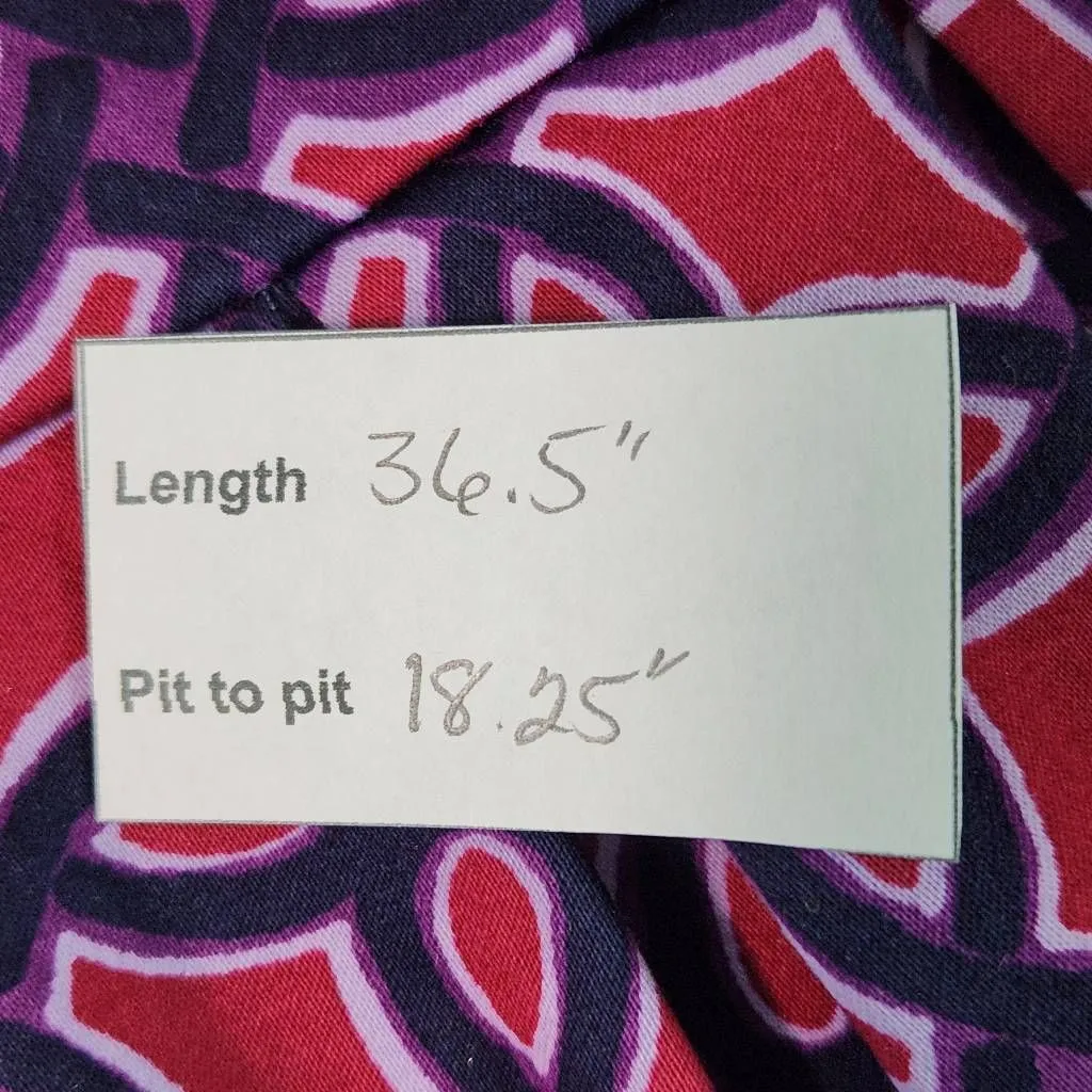 Taylor Burgundy Print Fit and Flare Dress Size 12 Wedding Guest Dress Purple - Image 10