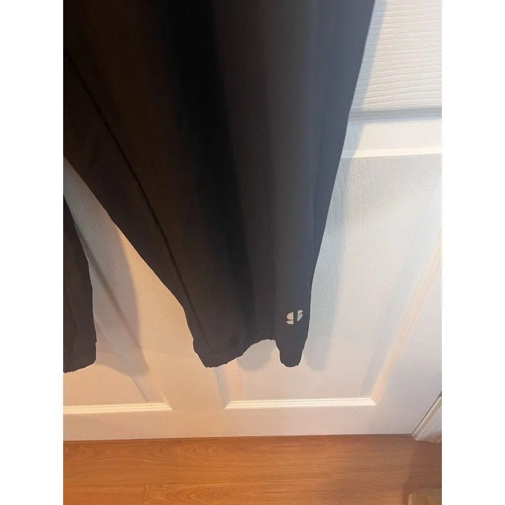 Sports Illustrated Plus Size 1X Jogger Pants Black Stretch Moisture Wicking - Image 4