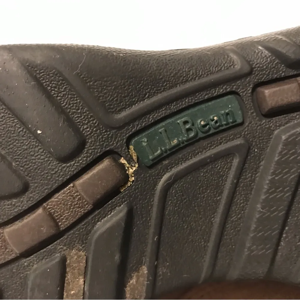 L.L. Bean suede slip on comfort moss shoe women size 8 W - Image 7