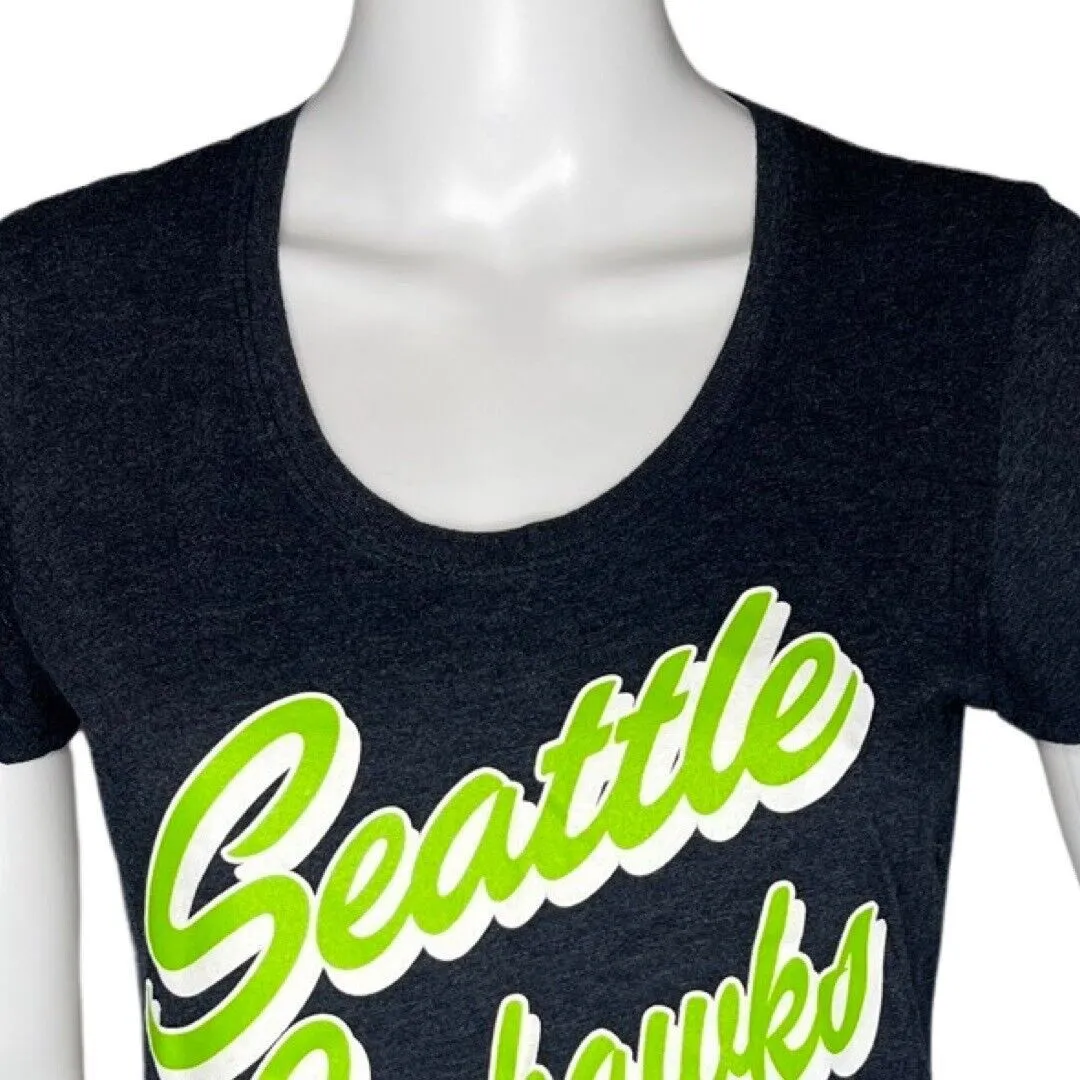 Seattle Seahawks Shirt Womens Small‎ Blue Green NFL  '47 Graphic Tee Sportswear - Image 5