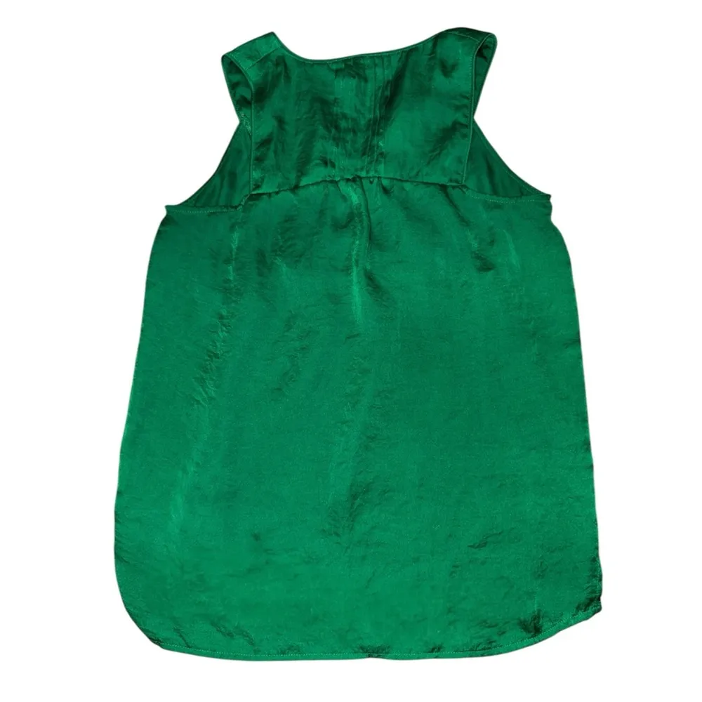 Maeve Anthropologie emerald green lightweight preppy blouse women’s size 0 - Image 2