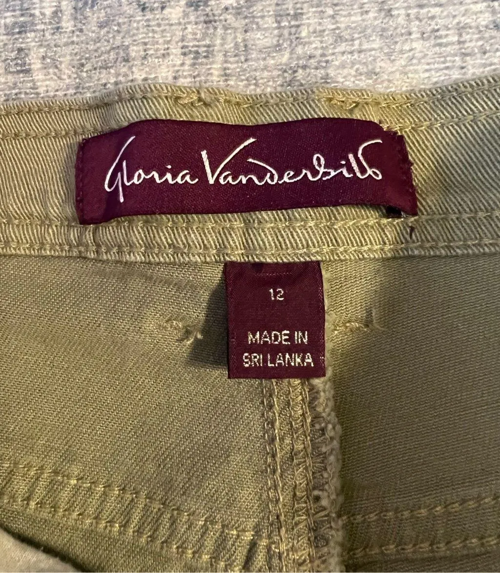 Gloria Vanderbilt  Green Denim Straight Leg Jeans Size 12 - Image 4