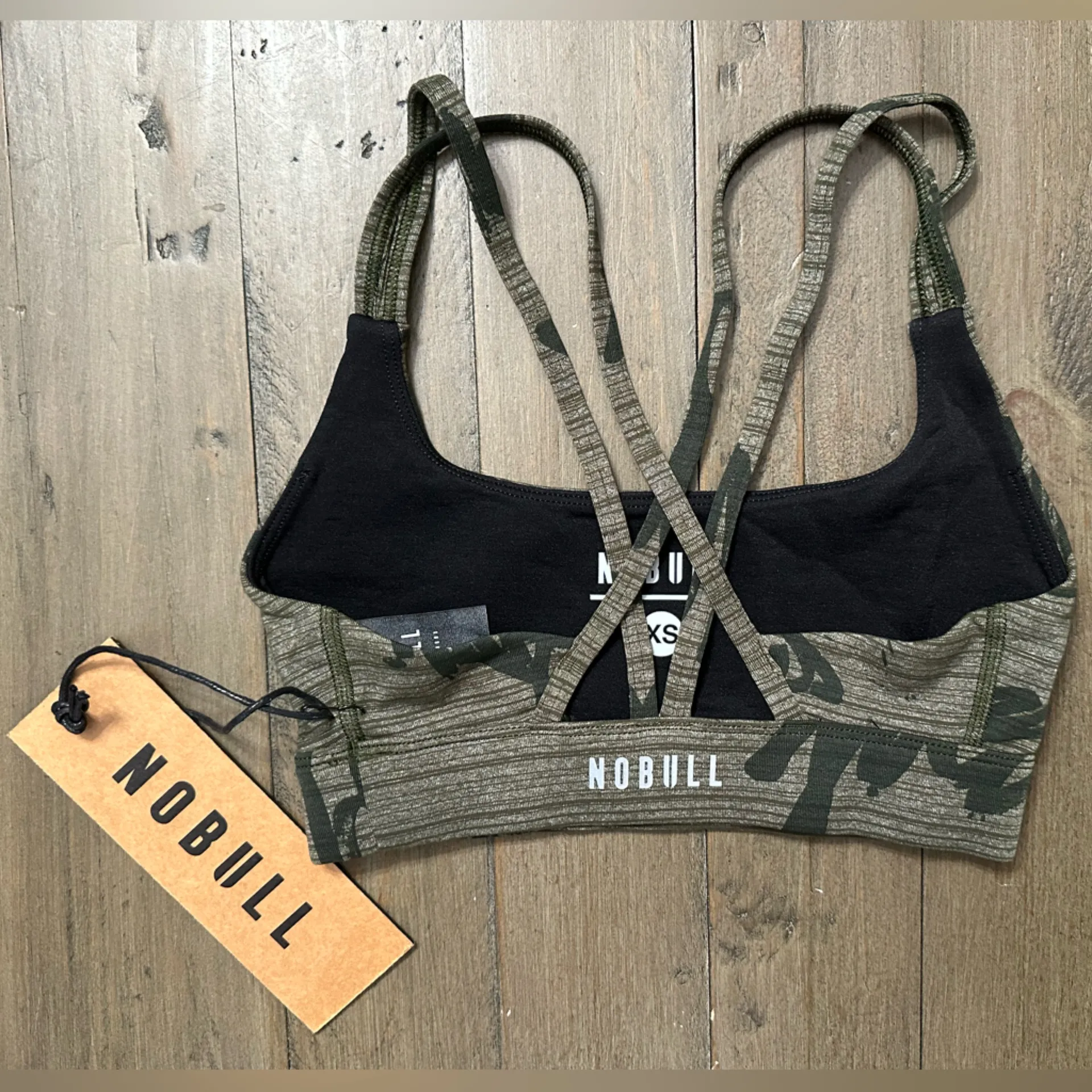 NWT NOBULL **LIMITED EDITION** Plush Heather Sports Bra - XS - Graffiti 🖤 - Image 4