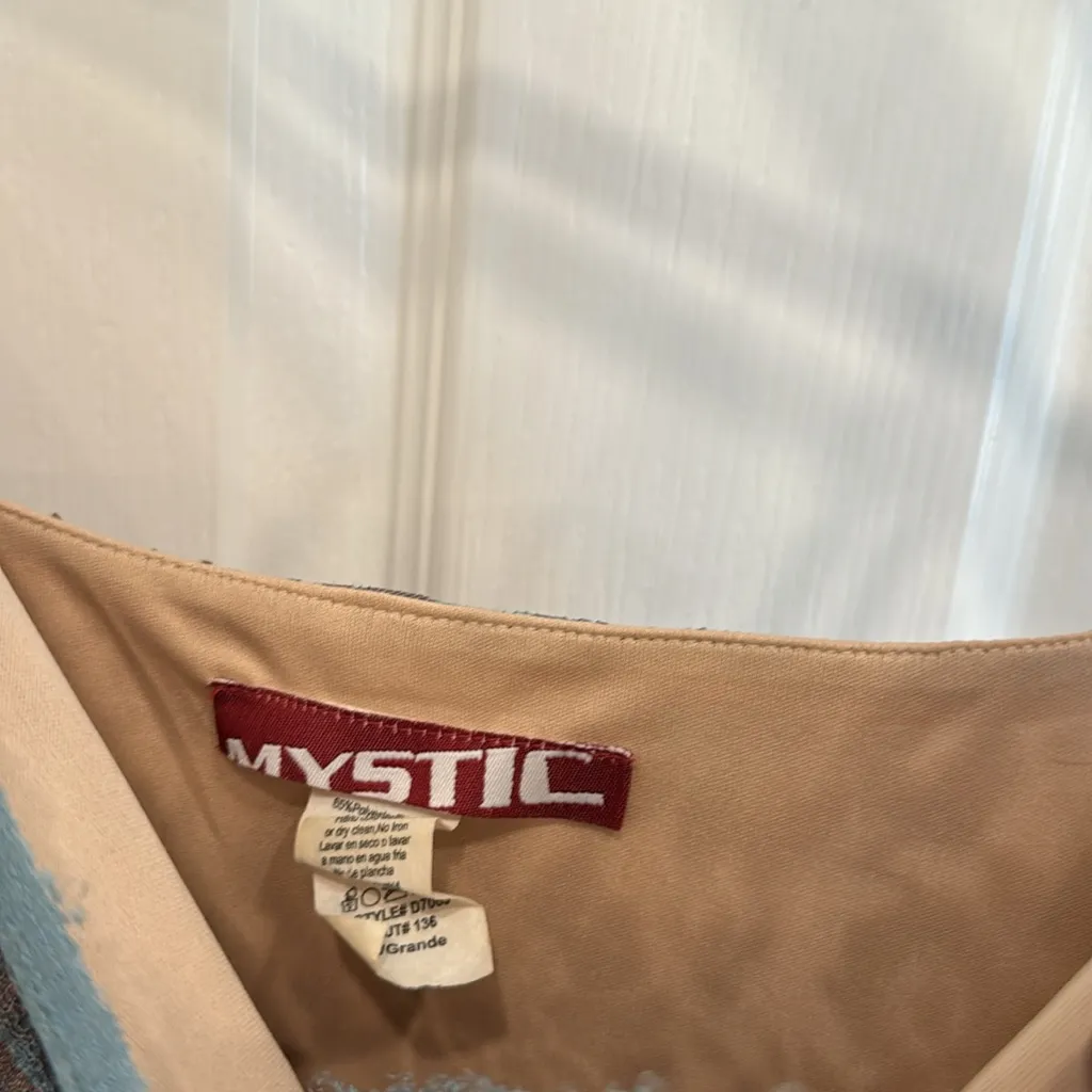 Y2k vintage lace overlay babydoll tie back dress - Image 4