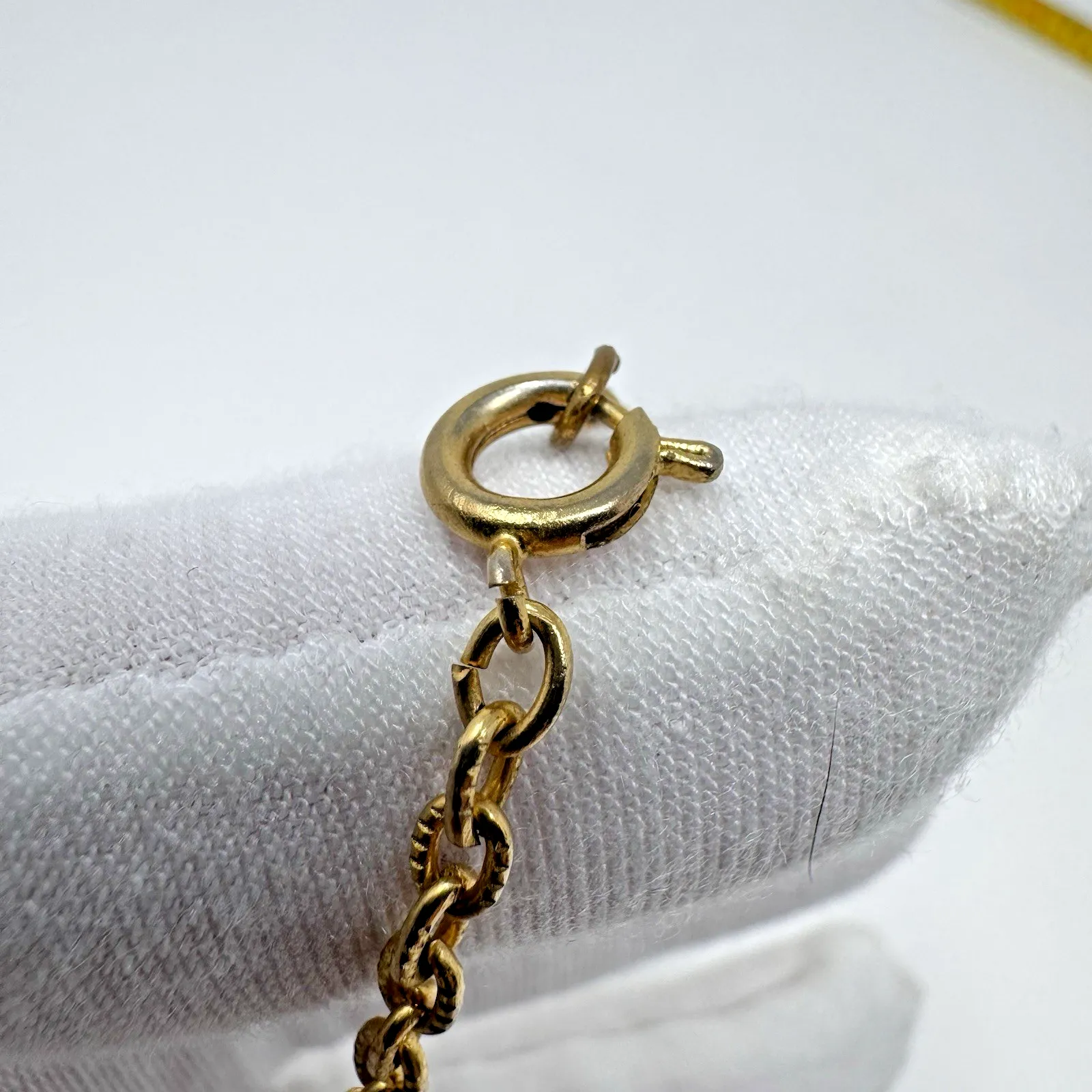 Vintage Gold Filled Pendant Necklace 1/20 12K GF Rutilated Quartz 18” Chain - Image 11