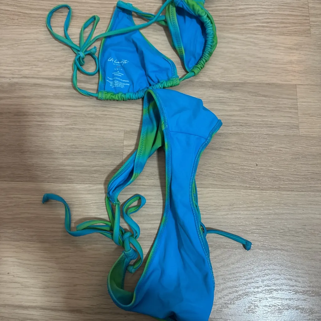 PacSun Blue and Green Bikini - Image 4