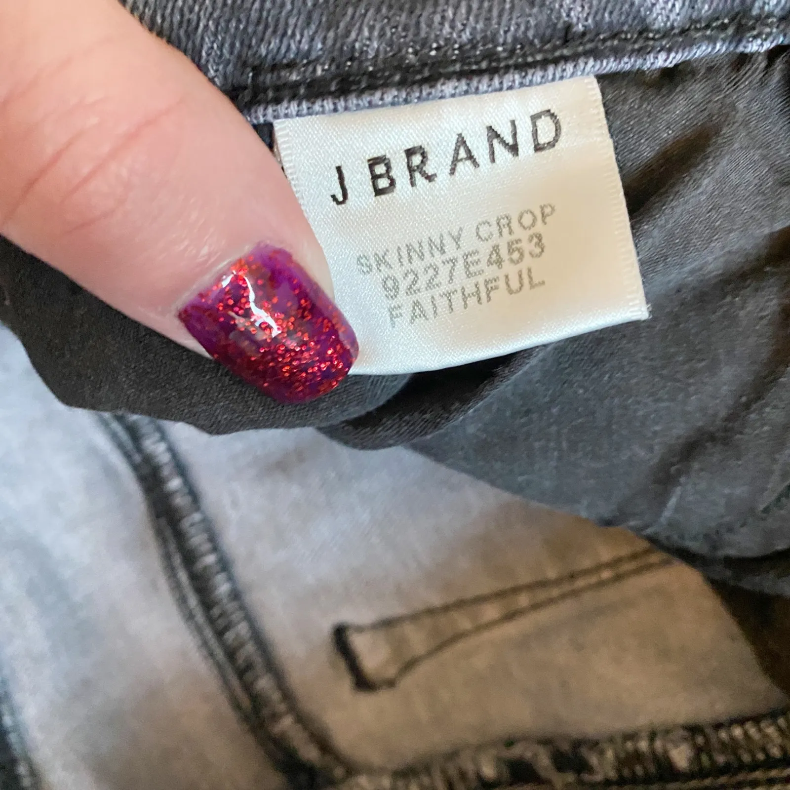 J Brand Skinny Crop Faithful Jeans 29 GUC - Image 14