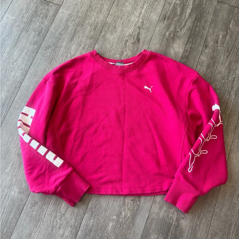 PUMA pink rebel crew Sweatshirt - Image 6
